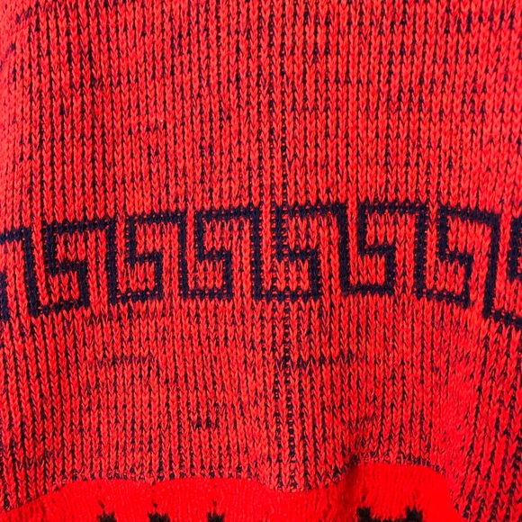 Vintage cape poncho Dutch retro 70’s Red & Blue - Picture 8 of 8